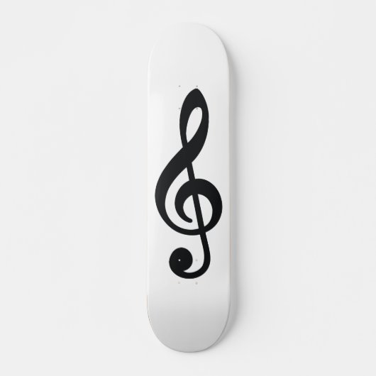 Ontwerp van muzieknotitie Skateboard Deck (Voorkant)