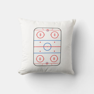 Ontwerp van ocr-inktdiagram Hockey-game Kussen