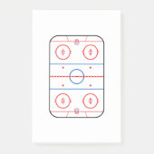 Ontwerp van ocr-inktdiagram Hockey-game Post-it® Notes (Voorkant)