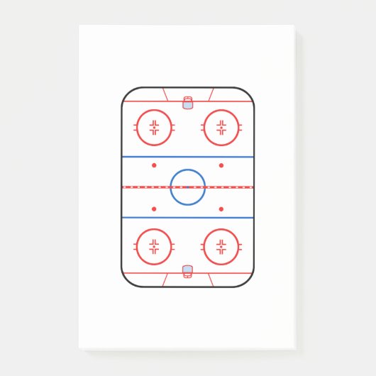 Ontwerp van ocr-inktdiagram Hockey-game Post-it® Notes (Voorkant)