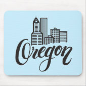 Ontwerp van Oregon Typografie Muismat (Voorkant)