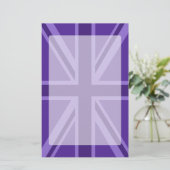 Ontwerp van Paarse Uniefouracks Briefpapier (Staand voorkant)