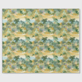 Ontwerp van palmbomen cadeaupapier (Vlak)