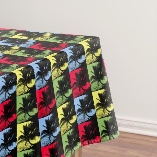 Ontwerp van palmbomen tafelkleed (Voorbeeld)