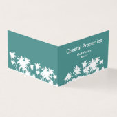 Ontwerp van palmbomen voor professioneel beugel visitekaartjes (Buitenkant)