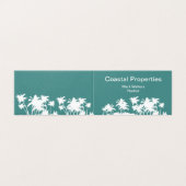 Ontwerp van palmbomen voor professioneel beugel visitekaartjes (Buitenkant ongevouwen)