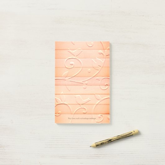 Ontwerp van papierstrips - Post-it Note Pad (Op bureau)