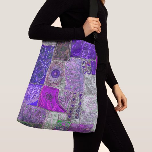 ontwerp van patchwork. crossbody tas (Dichtbij)