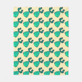 Ontwerp van Peacock Pattern Fleece Deken (Voorkant)