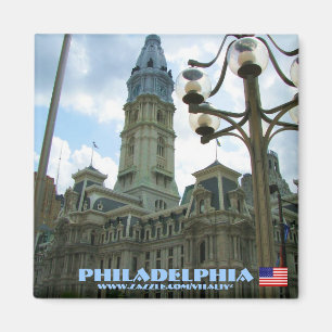 Ontwerp van Philadelphia-fotografie-magneet Magneet