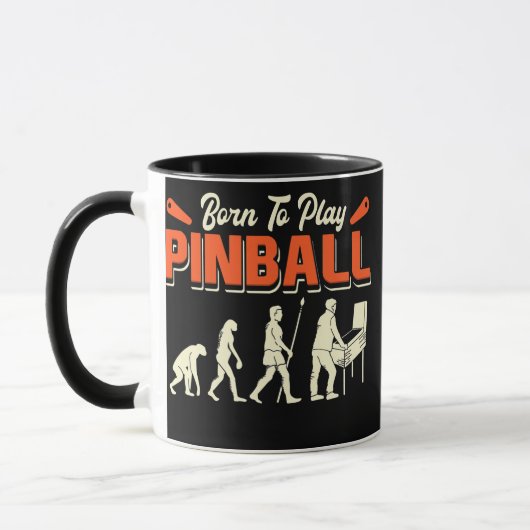 Ontwerp van Pinball Game Pinball Player Mok (Links)