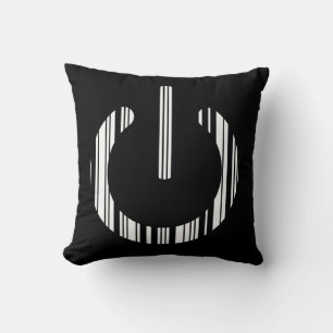 ONTWERP VAN POWER BUTTON BAR CODE Power-Up-patroon Kussen