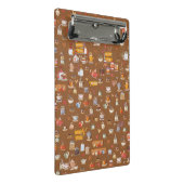 Ontwerp van prachtige glazen, theapots, bekers en mini klembord (Schuin)