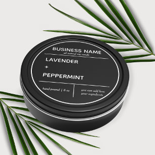 Ontwerp van productlabel kaarsen ronde sticker