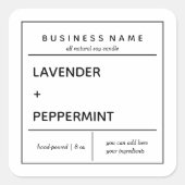 Ontwerp van productlabel kaarsen vierkante sticker (Voorkant)