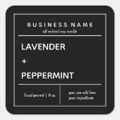 Ontwerp van productlabel kaarsen vierkante sticker (Voorkant)