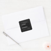 Ontwerp van productlabel kaarsen vierkante sticker (Envelop)