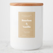 Ontwerp van productlabel kaarsen voedselcontainer etiket (Voorkant)