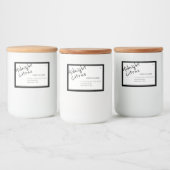 Ontwerp van productlabel kaarsen voedselcontainer etiket (Flessen)