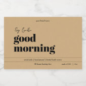 Ontwerp van productlabel kaarsen voedselcontainer etiket (Enkel label)