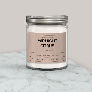 Ontwerp van productlabel kaarsen voedselcontainer etiket