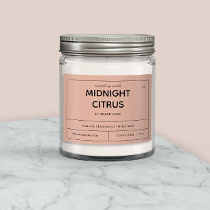 Ontwerp van productlabel kaarsen voedselcontainer etiket