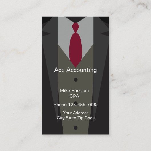 Ontwerp van professionele accountant visitekaartje (Voorkant)