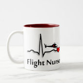 Ontwerp van QRS- en Helikoptervluchten voor vliege Tweekleurige Koffiemok (Links)