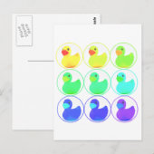 Ontwerp van radionaventiepatroon briefkaart (Voorkant / Achterkant)