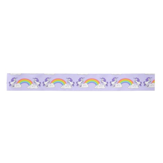Ontwerp van regenboog en Unicorns Lint (Voorkant)