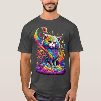 Ontwerp van regenboogbehuizing t-shirt