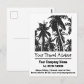 Ontwerp van reisagent aanpassen briefkaart (Voorkant / Achterkant)