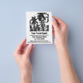 Ontwerp van reisagent en reisbureau flyer (Hand)