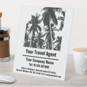 Ontwerp van reisagent en reisbureau reclamebord met voetstuk (Insitu)