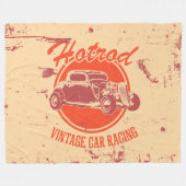 Ontwerp van Retro-autobus Fleece Deken (Voorkant (Horizontaal))