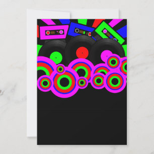Ontwerp van Retro Party Kaart