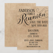 Ontwerp van reüniekaart kaart (Voorkant / Achterkant)