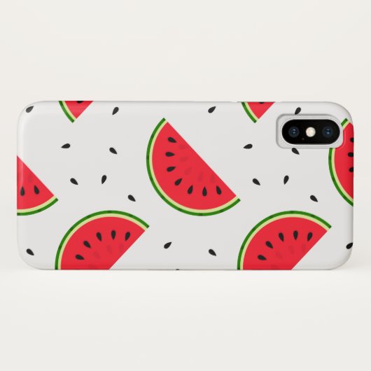 Ontwerp van rode watermeloenen Case-Mate iPhone case (Achterkant (horizontaal))