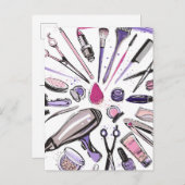 Ontwerp van ronde cirkel maken briefkaart (Voorkant / Achterkant)