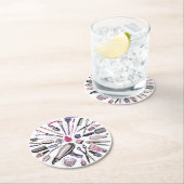 Ontwerp van ronde cirkel maken kartonnen onderzetter (Insitu)