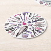 Ontwerp van ronde cirkel maken kartonnen onderzetter (Gebogen)