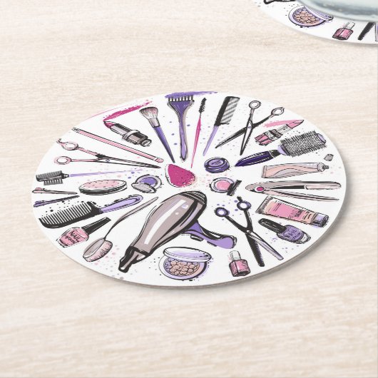 Ontwerp van ronde cirkel maken ronde kartonnen onderzetter (Gebogen)