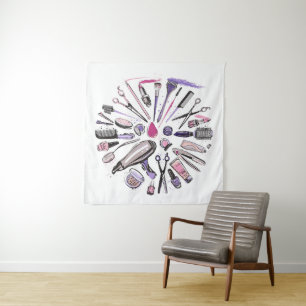 Ontwerp van ronde cirkel maken wandkleed