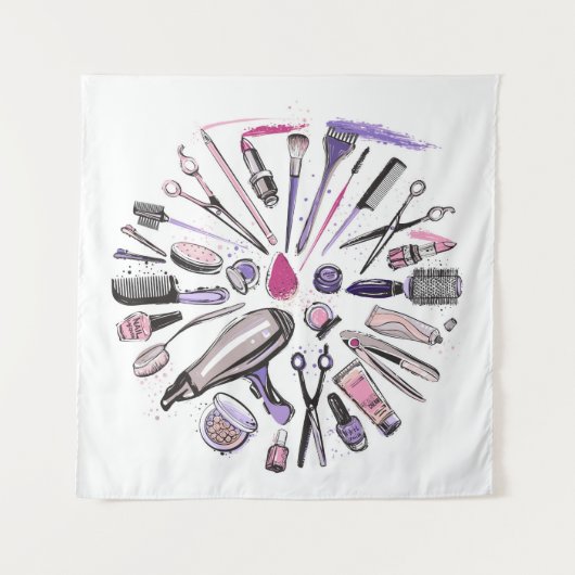 Ontwerp van ronde cirkel maken wandkleed (Voorkant)