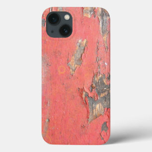  ontwerp van rood hout iPhone 13 hoesje