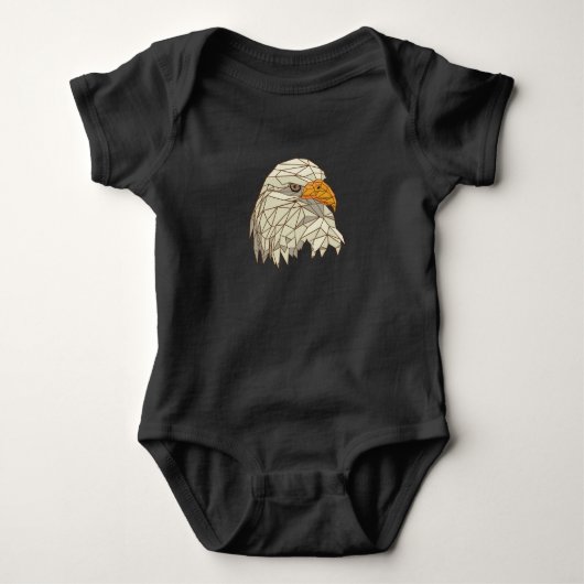 Ontwerp van Roofvogel Amerikaanse Zeearend Romper (Voorkant)