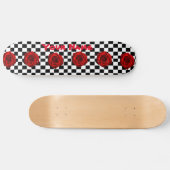 Ontwerp van roos Checker Skateboard (Horizontaal)