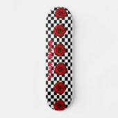 Ontwerp van roos Checker Skateboard (Voorkant)