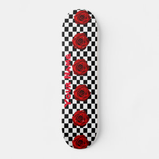 Ontwerp van roos Checker Skateboard
