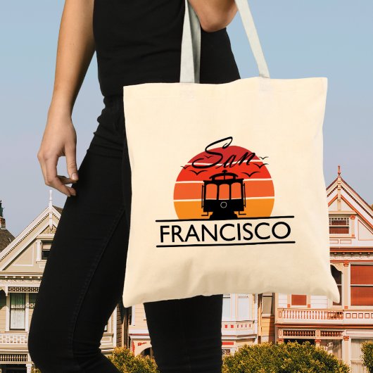 Ontwerp van San Francisco-tekst, Souvenir-Canvas t Tote Bag